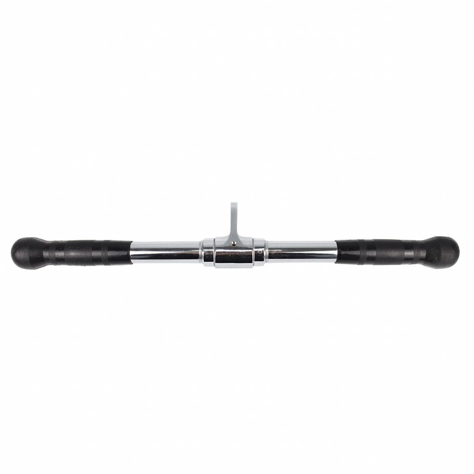 滑り止め加工を施したスチール製ロープバー。ラットプルダウンマ - Lat Pulldown Cable のレビューと価格