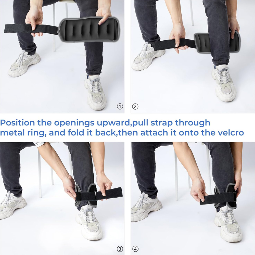 1ペアのリストウェイト、女性男性用足首ウェイト、調節可能なリ - Leg Home Gym Workout のレビューと価格