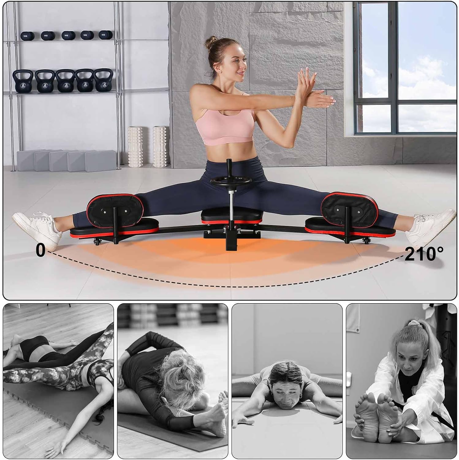 家庭用ジムトレーニング機器。スチール製のレッグストレッチ＆ス - Home Gym Yoga のレビューと価格