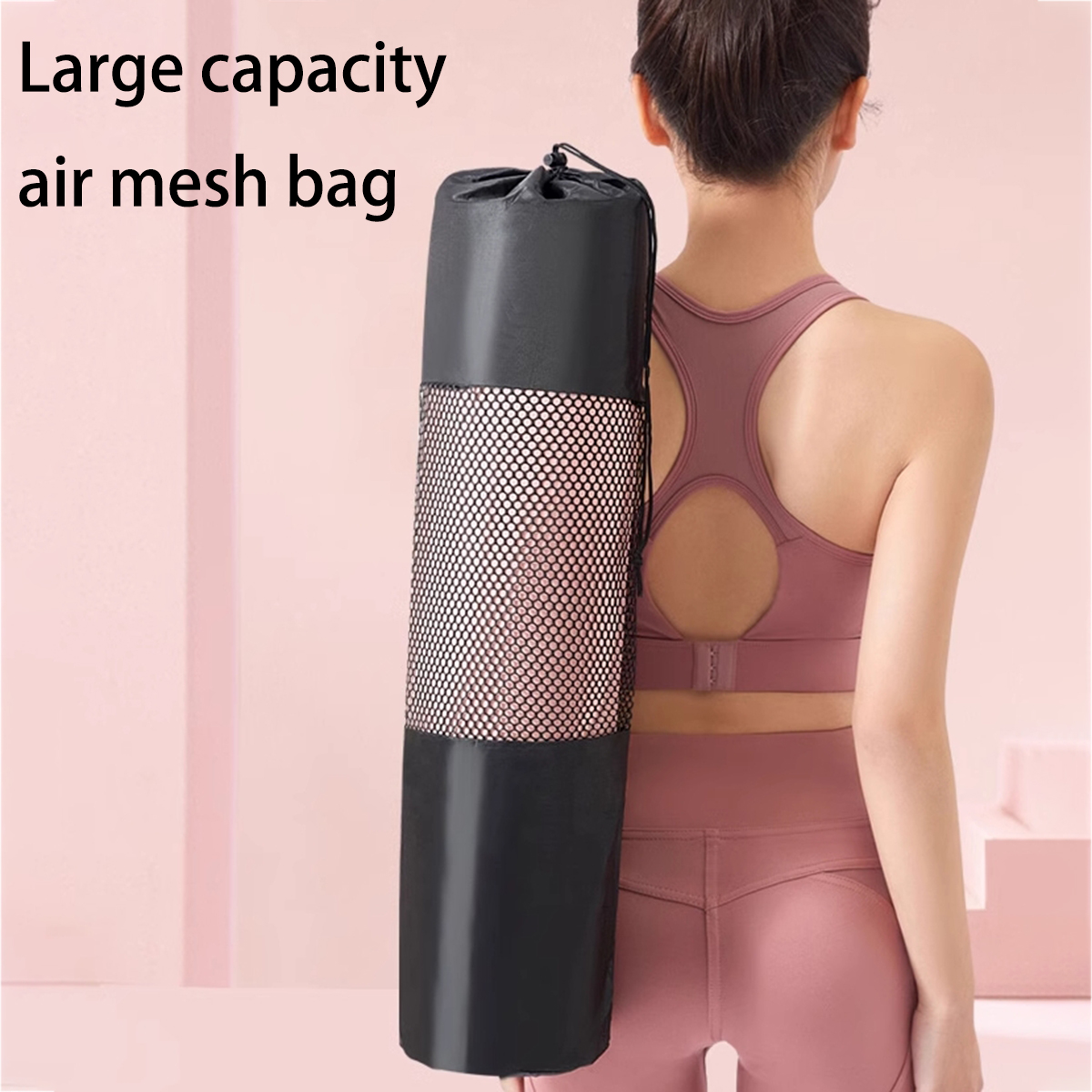 1 通気性のあるヨガマット収納メッシュバッグ - 耐久性のあ - Home Gym Yoga のレビューと価格