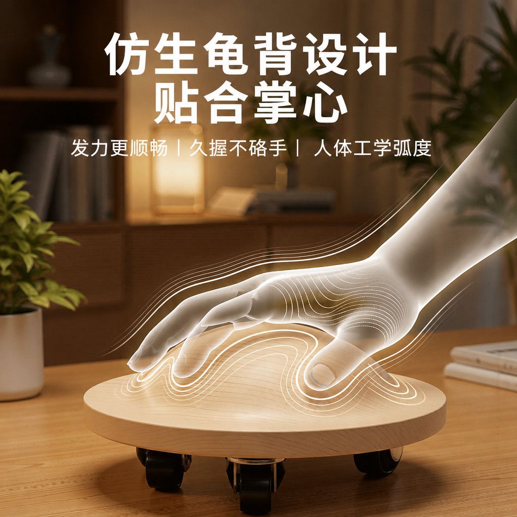 木製コアスライダー、ユニバーサルホイール付き、バイオニック・ - Home Gym Yoga のレビューと価格