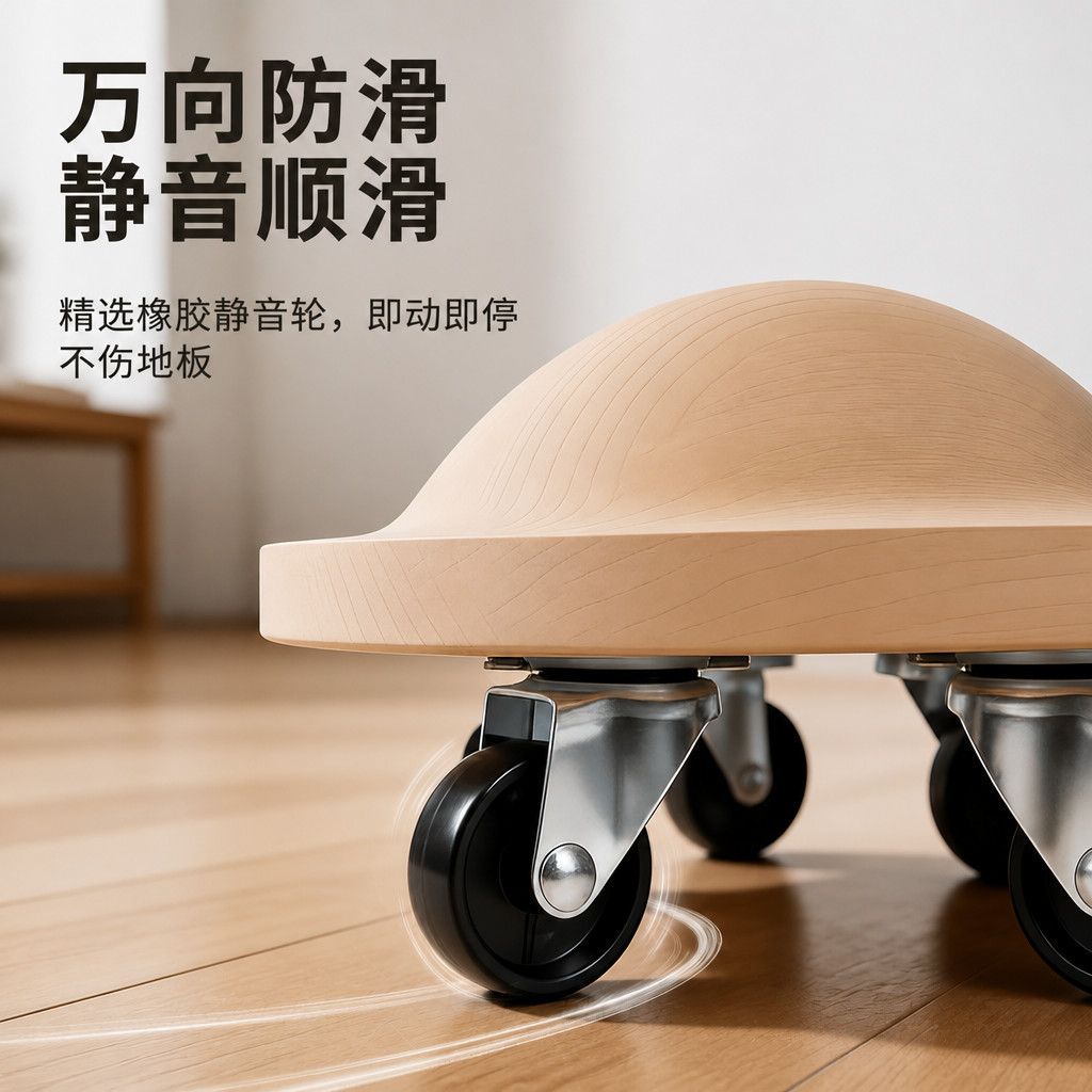 木製コアスライダー、ユニバーサルホイール付き、バイオニック・ - Home Gym Yoga のレビューと価格