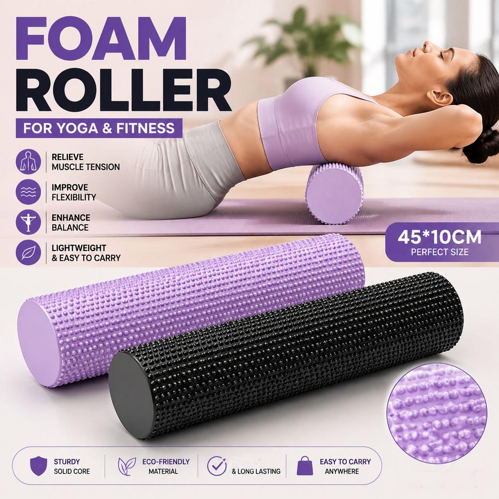 ヨガフォームローラー EVA 高密度ヨガコラムローラー ピラ - Home Gym Yoga のレビューと価格