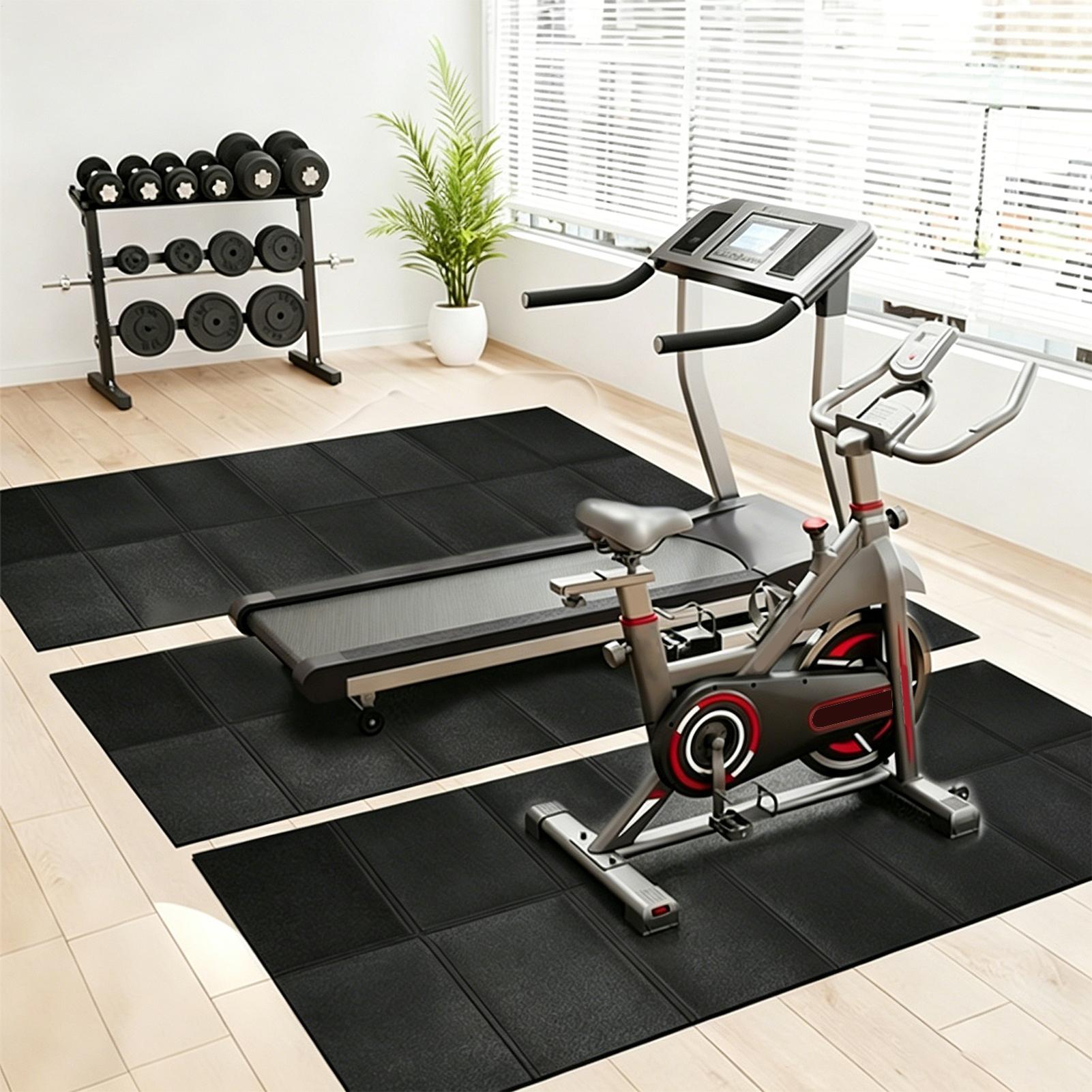 トレッドミルパッド高耐久防水折りたたみ式堅木床用トレッドミル - Leg Home Gym Workout のレビューと価格